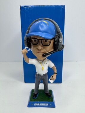 Coach Harbaugh Bobblehead, Sports Collectibles, LA Chargers